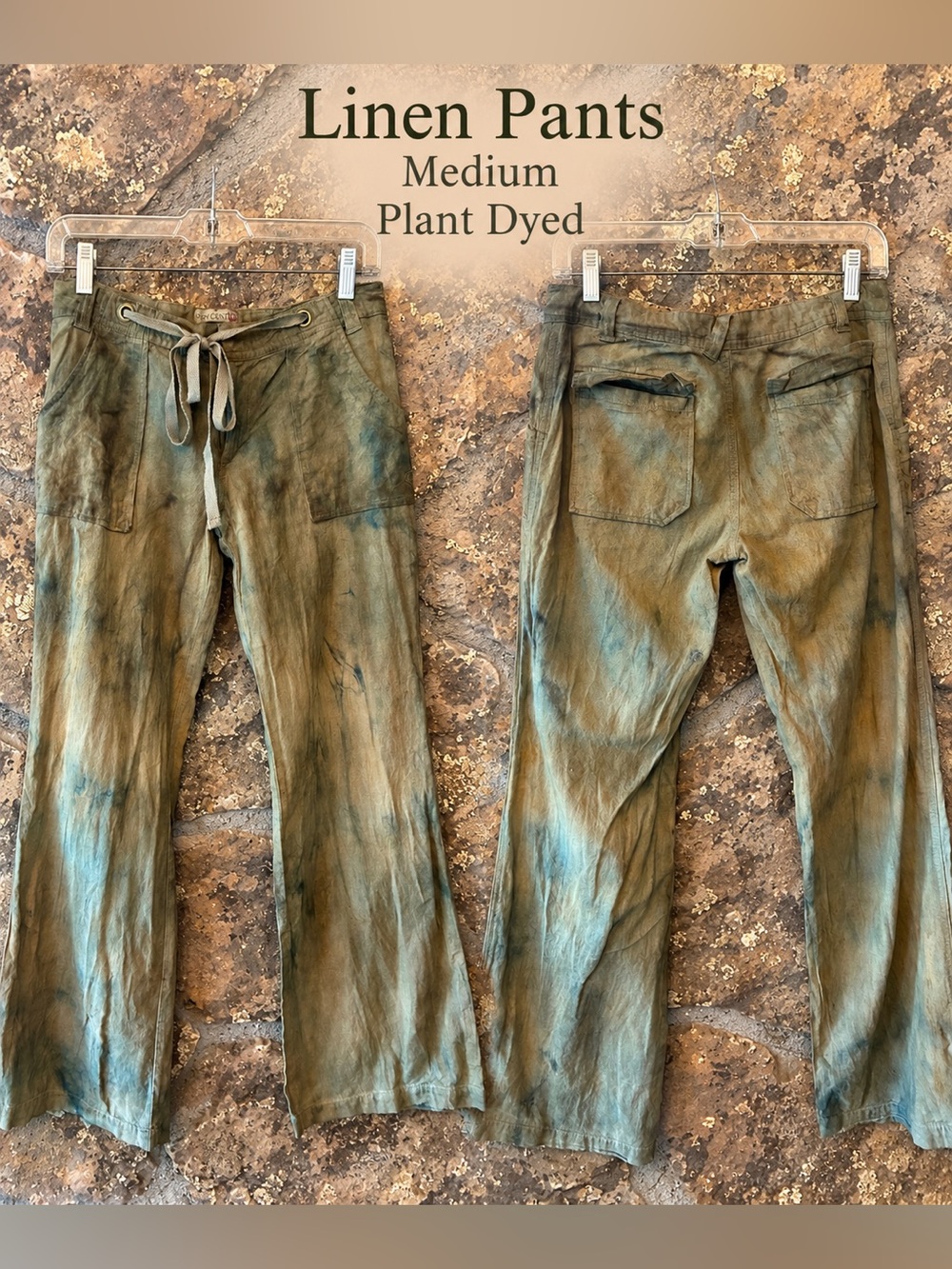 Plant- Linen Pants - Medium